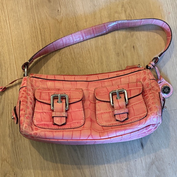 Dooney & Bourke Handbags - Dooney & Bourke Coral Crocodile-Embossed Shoulder Bag